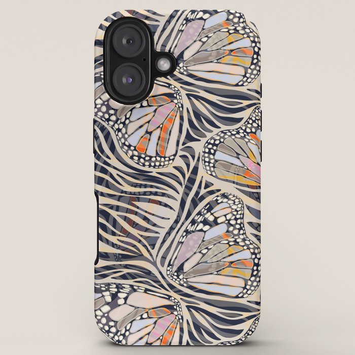 Abstract Retro Boho Butterfly Zebra Pattern â¢ Earthy Nature iPhone Case Gallery Image 5