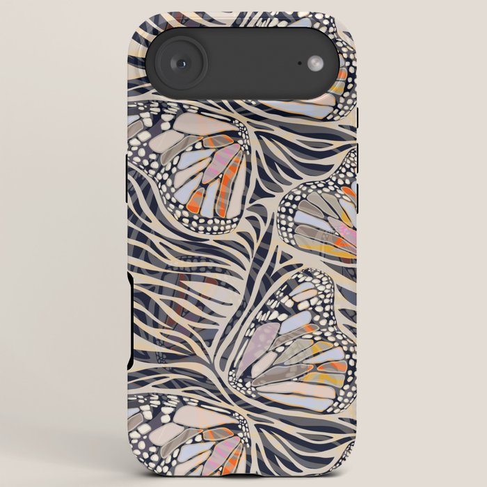 Abstract Retro Boho Butterfly Zebra Pattern â¢ Earthy Nature iPhone Case Gallery Image 6