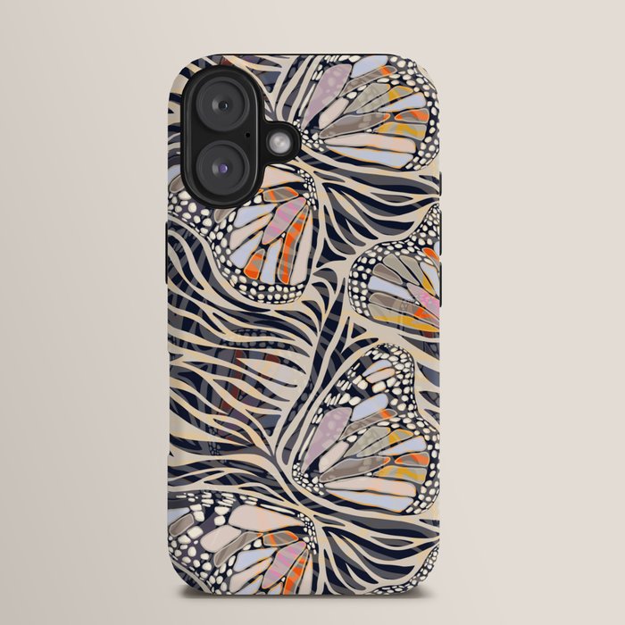 Abstract Retro Boho Butterfly Zebra Pattern â¢ Earthy Nature iPhone Case Gallery Image 13