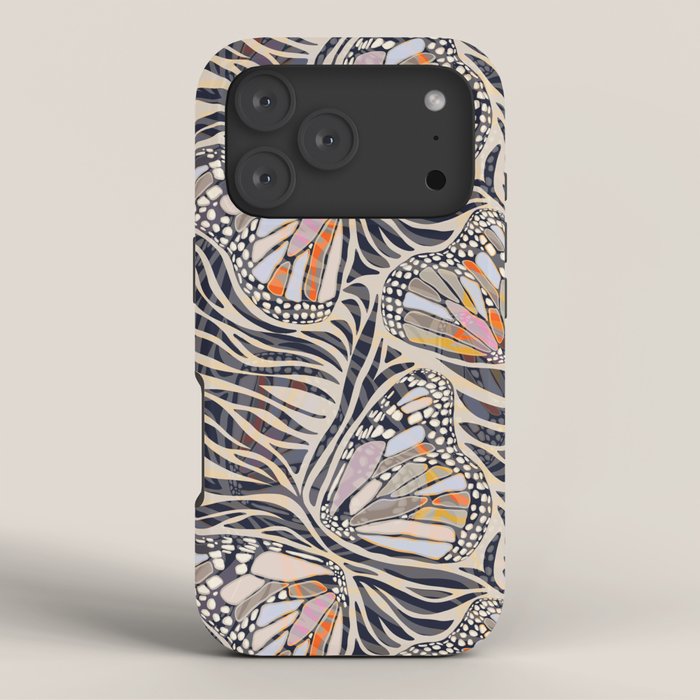 Abstract Retro Boho Butterfly Zebra Pattern â¢ Earthy Nature iPhone Case Gallery Image 3