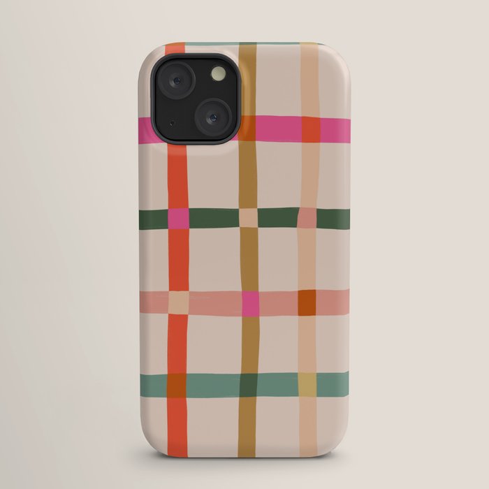 Colourful window pane checked pattern iPhone Case Gallery Image 17