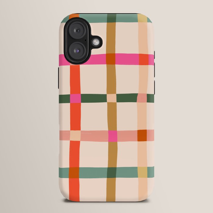 Colourful window pane checked pattern iPhone Case Gallery Image 14