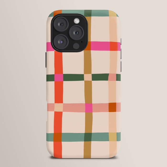 Colourful window pane checked pattern iPhone Case Gallery Image 16