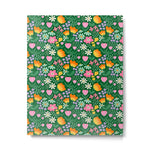 Colorful vintage flower garden art pattern Metal Print Gallery Image 1