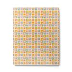 Colorful vintage happy children art mosaic pattern Metal Print Gallery Image 1
