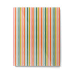 Colorful vintage stripe line art pattern Metal Print Gallery Image 1