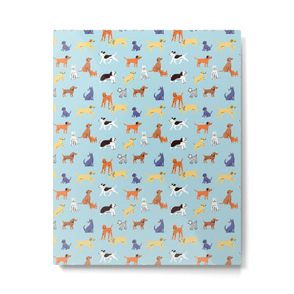 Funny dog animal cartoon art pattern Metal Print Gallery Image 4