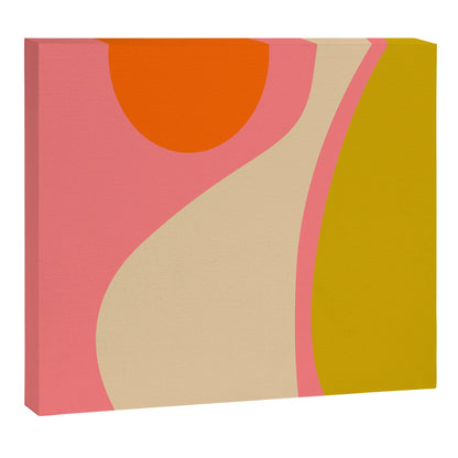 abstract composition modern blush pink Canvas Print Gallery Image 5