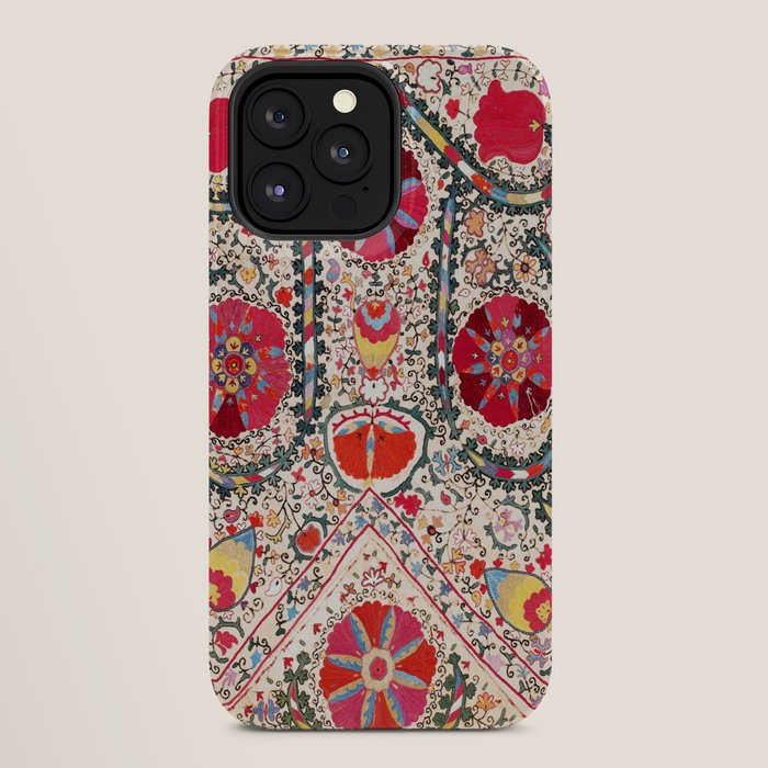 Lakai Suzani Uzbekistan Central Asian Embroidery Print iPhone Case Gallery Image 28