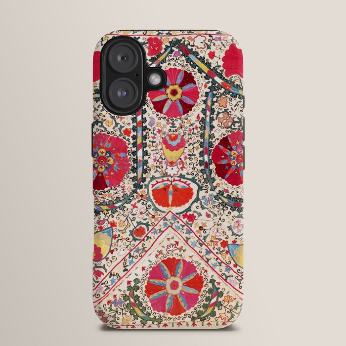 Lakai Suzani Uzbekistan Central Asian Embroidery Print iPhone Case Gallery Image 13