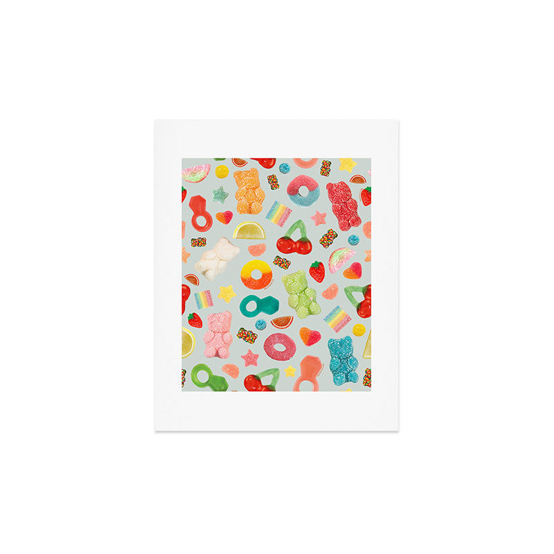 Candy Print in Blue Art Print Gallery Image 3