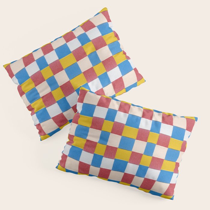 Paper Weaving Pattern #2 Pillow Sham Gallery Image 1