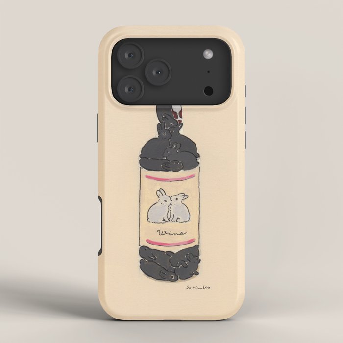 Bunny Wine iPhone Case Gallery Image 4