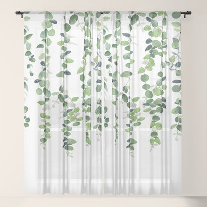 Eucalyptus Garland Window Curtain Gallery Image 17