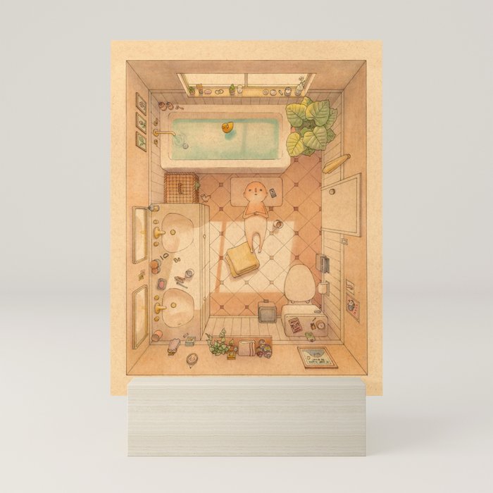 Afternoon Bath Mini Art Print Gallery Image 5