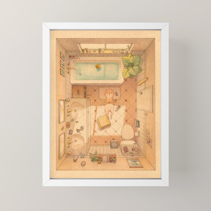 Afternoon Bath Mini Art Print Gallery Image 4
