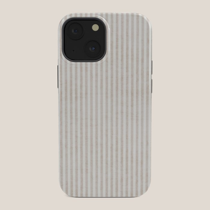 AEGEAN WIDE TICKING STRIPE JUTE iPhone Case Gallery Image 34