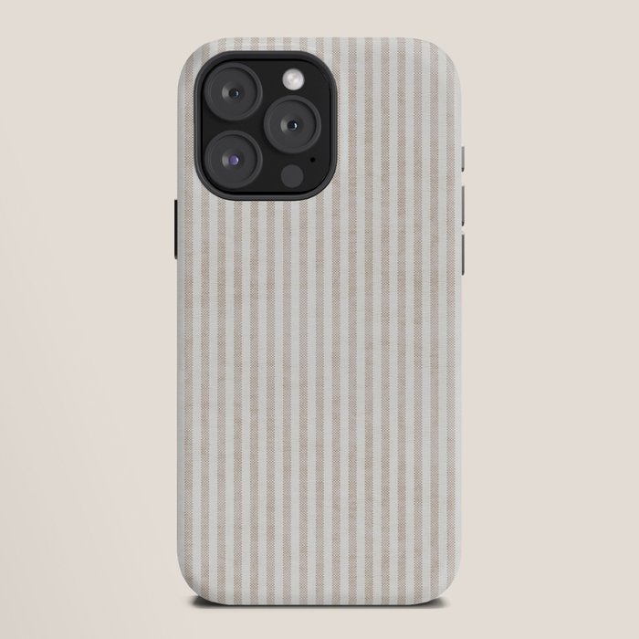 AEGEAN WIDE TICKING STRIPE JUTE iPhone Case Gallery Image 12
