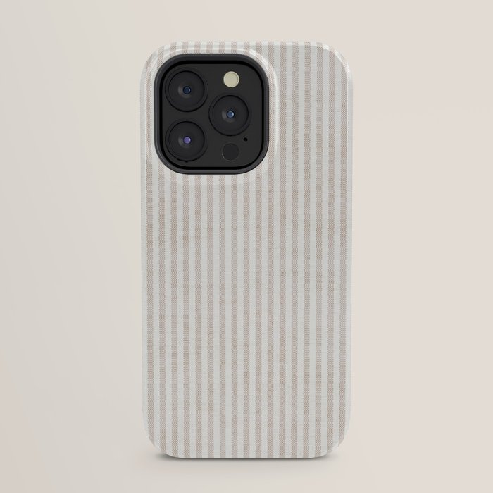 AEGEAN WIDE TICKING STRIPE JUTE iPhone Case Gallery Image 23