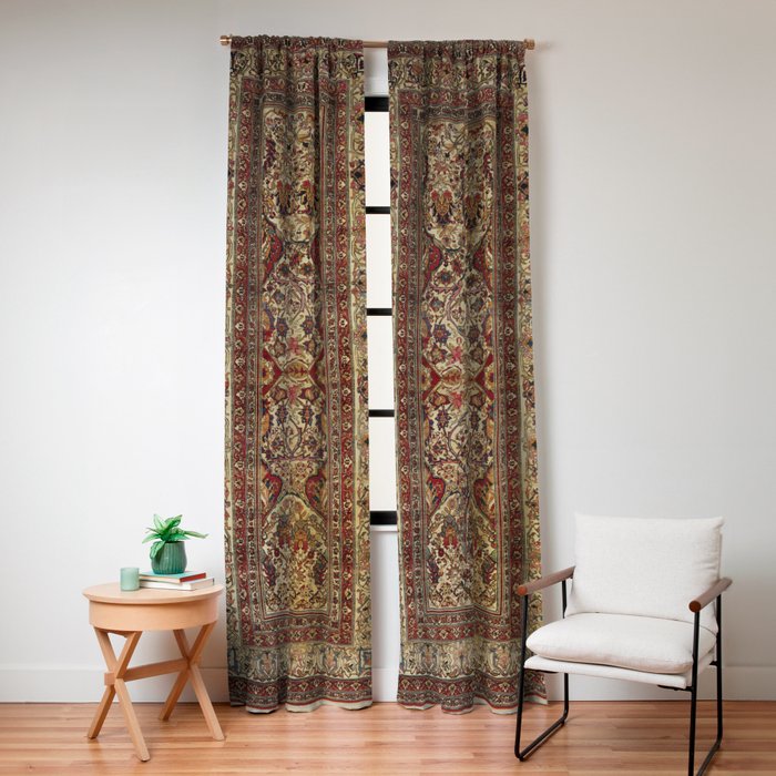 Lavar Kirman Southeast Persian Rug Print Window Curtain Gallery Image 4