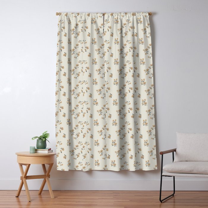 VINTAGE FLORAL NEUTRAL Window Curtain Gallery Image 5