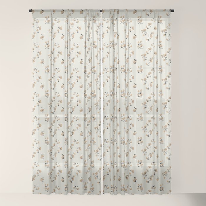 VINTAGE FLORAL NEUTRAL Window Curtain Gallery Image 22