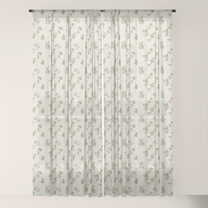 VINTAGE FLORAL NEUTRAL Window Curtain Gallery Image 22
