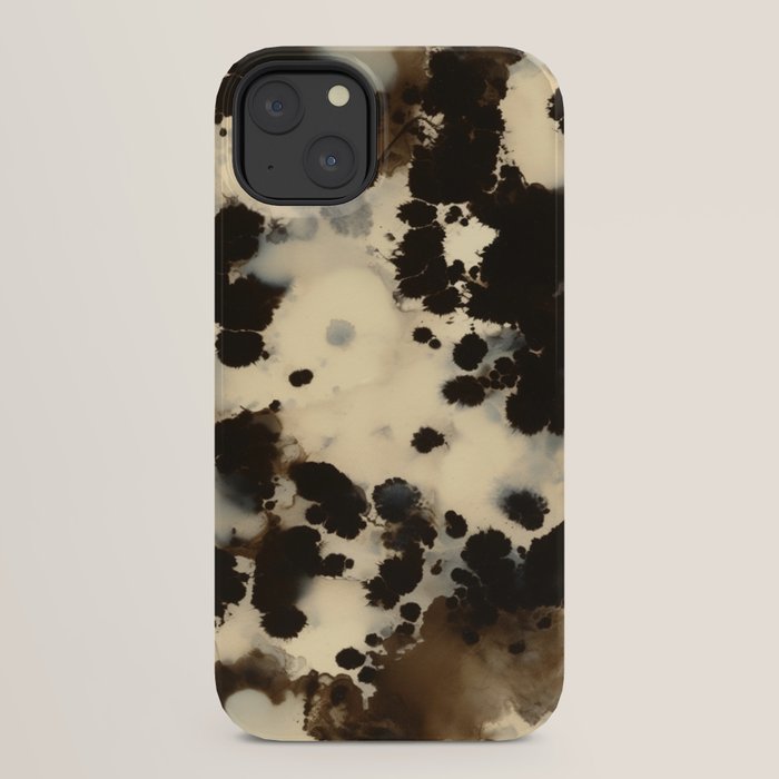 Black and White Tortoiseshell Pattern iPhone Case Gallery Image 30