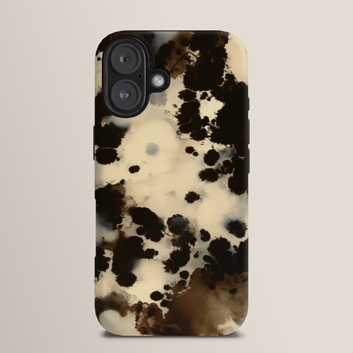Black and White Tortoiseshell Pattern iPhone Case Gallery Image 13