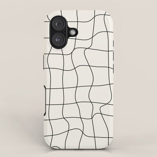 Warp Grid: Off-White Day Edition iPhone Case Gallery Image 1