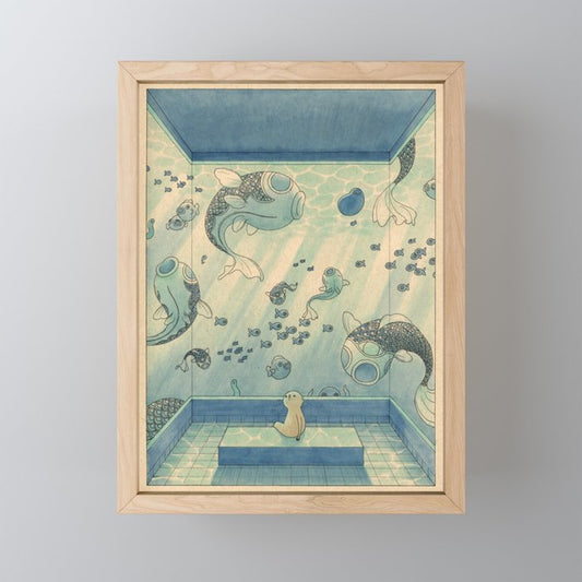 Blue Hours Mini Art Print Gallery Image 1