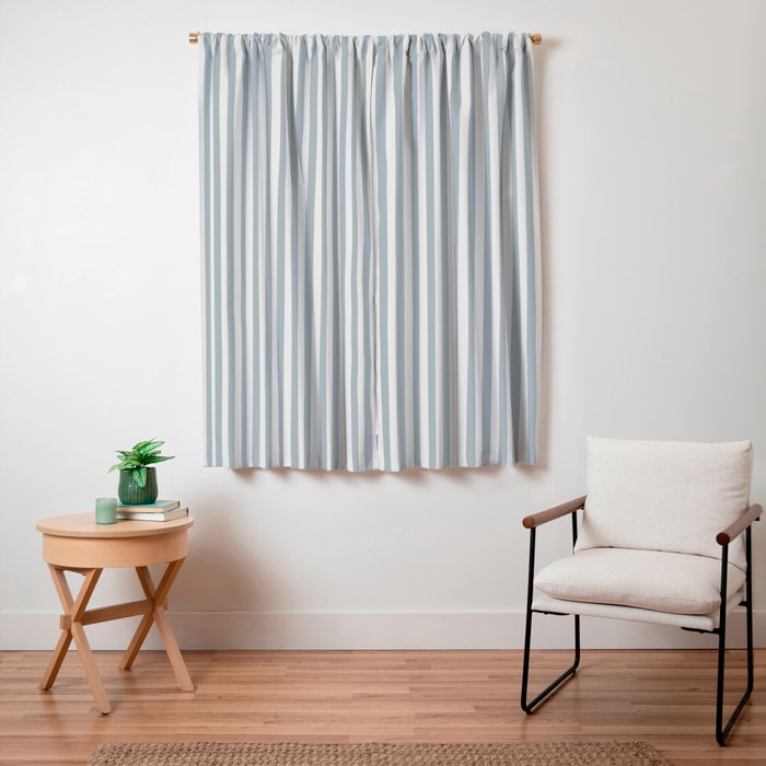 CoastL Stripe . Blue Window Curtain Gallery Image 7