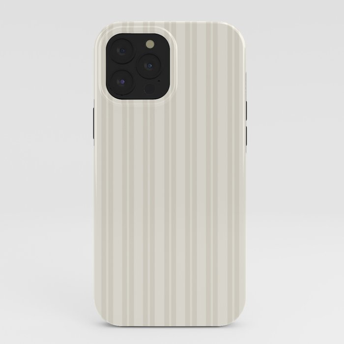Pale Neutral Classic Double Stripe Pattern iPhone Case Gallery Image 40