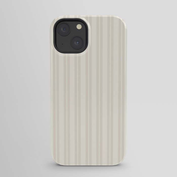 Pale Neutral Classic Double Stripe Pattern iPhone Case Gallery Image 21