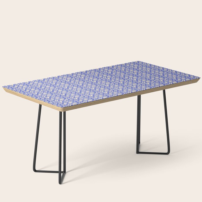 Blue children shape mosaic art pattern Coffee Table Gallery Image 1