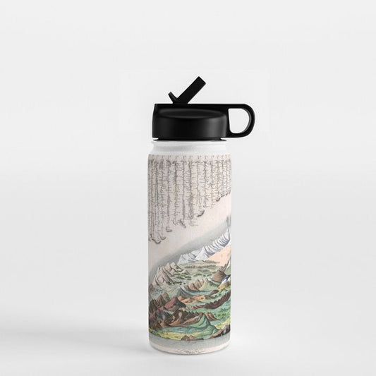 Rivers and Mountains of the World (1829) Water Bottle Gallery Image 1