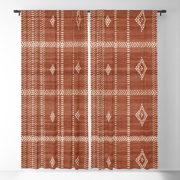 Musa in Rust Window Curtain Gallery Image 5