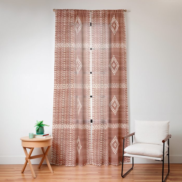 Musa in Rust Window Curtain Gallery Image 12