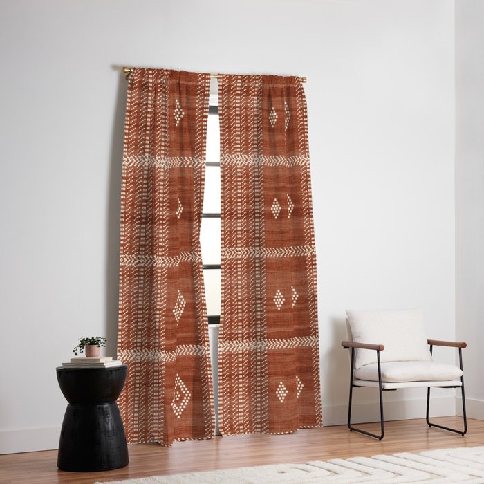 Musa in Rust Window Curtain Gallery Image 2