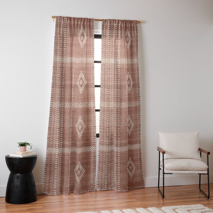 Musa in Rust Window Curtain Gallery Image 14