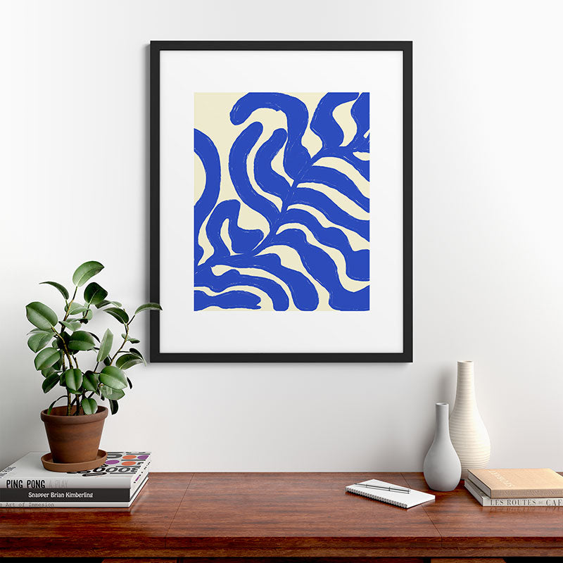 matisse blue leaves Framed Art Print Gallery Image 48