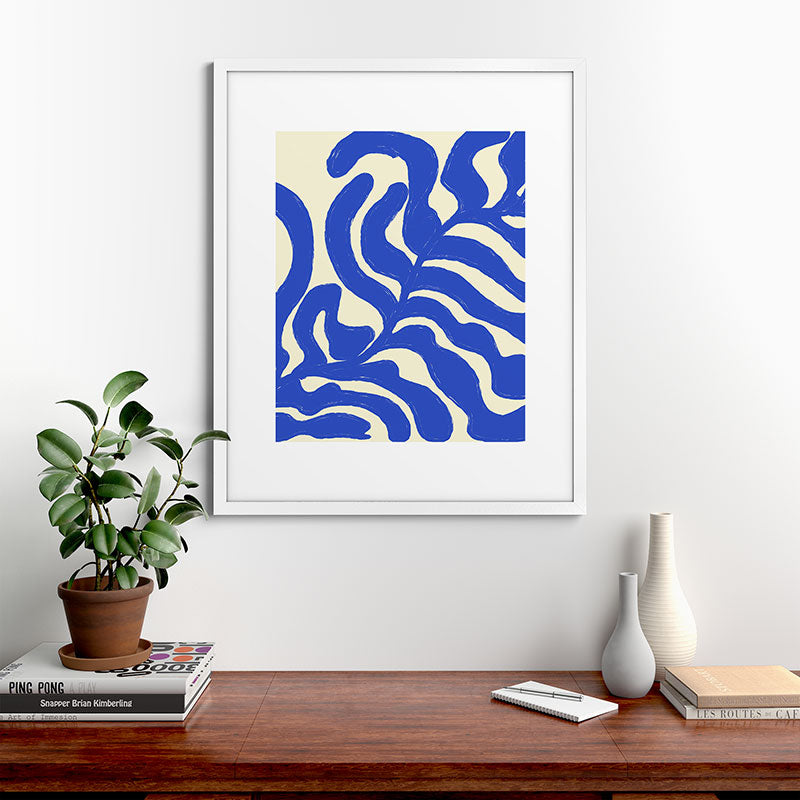 matisse blue leaves Framed Art Print Gallery Image 76