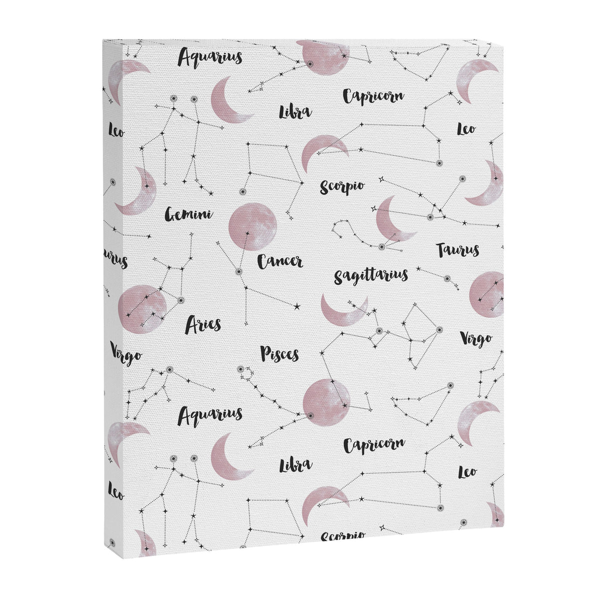 Pink Moon and Constellations Canvas Print Gallery Image 3