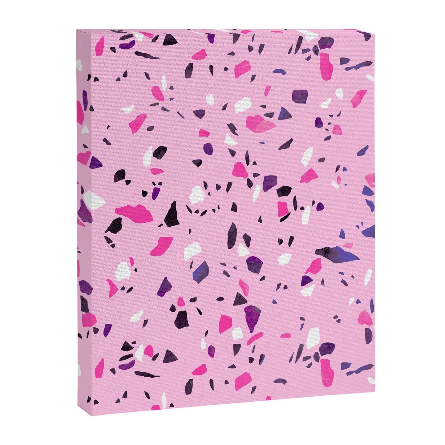 Pink Shadows Terrazzo Canvas Print Gallery Image 5
