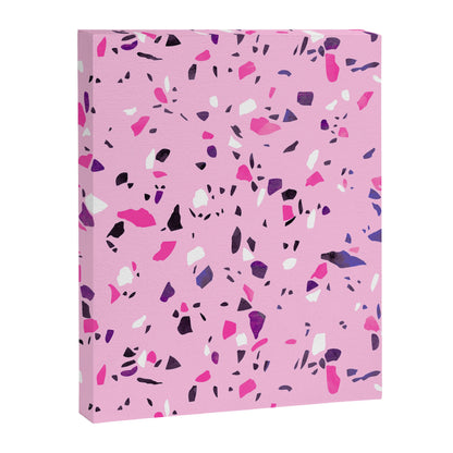 Pink Shadows Terrazzo Canvas Print Gallery Image 1