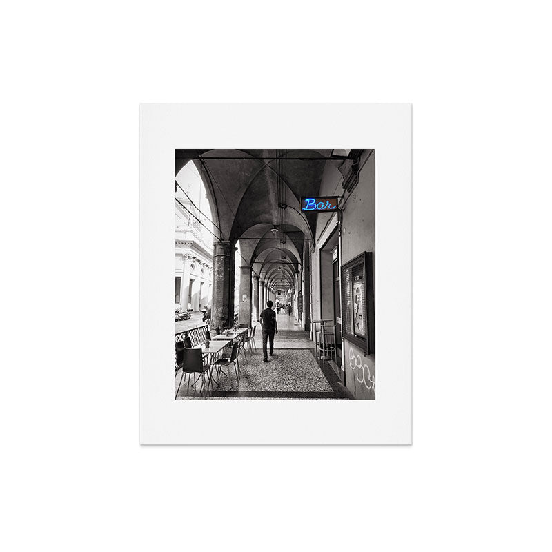Black and white Bologna Street Photography Art Print Gallery Image 5