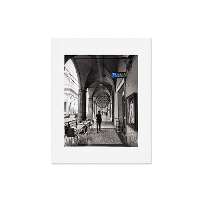Black and white Bologna Street Photography Art Print Gallery Image 5