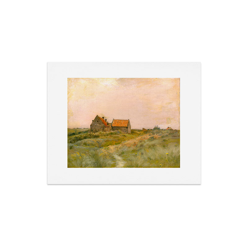 october day antique oil painting Art Print Gallery Image 5