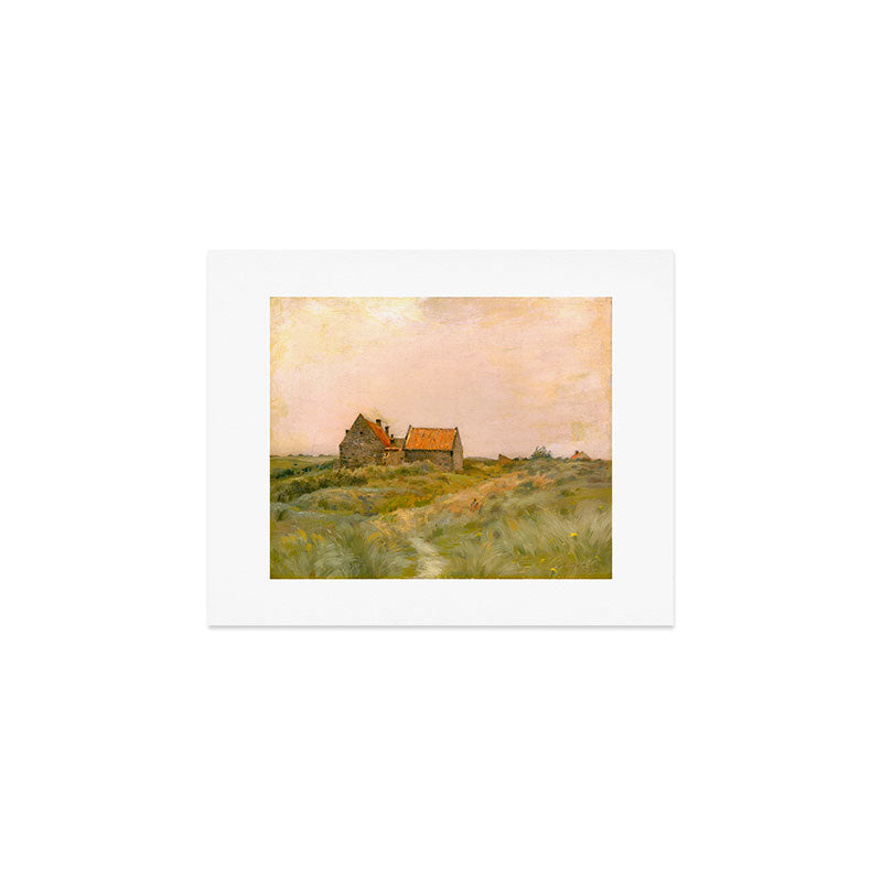 october day antique oil painting Art Print Gallery Image 1