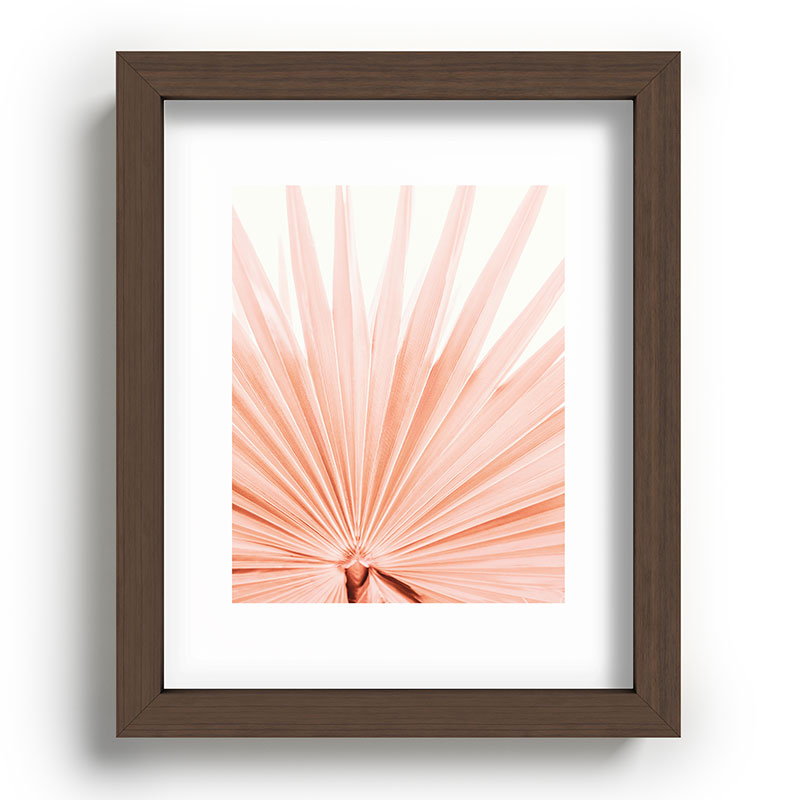 Blush Pink Fan Palm Framed Art Print Gallery Image 63